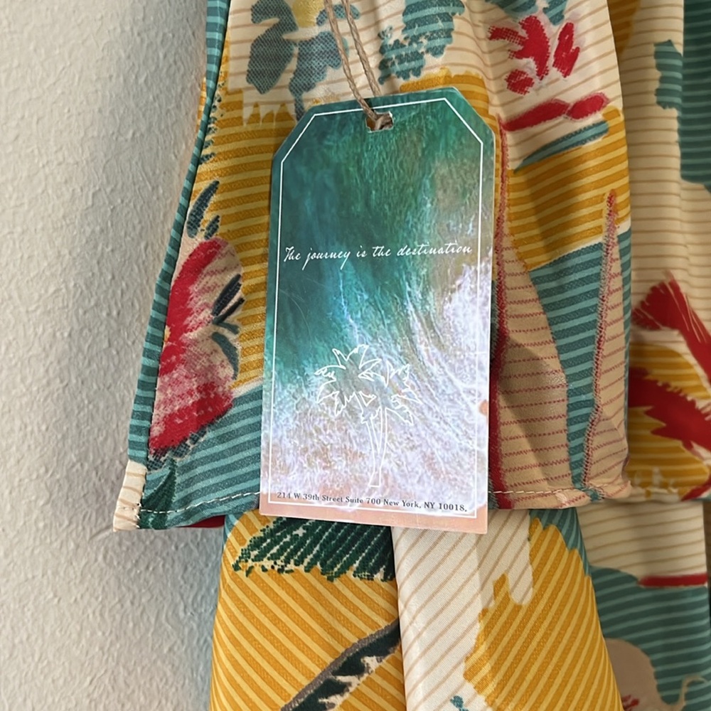 Tropical Print Tiered dress - Picture 3 of 5